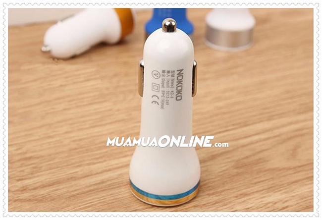 Cóc Sạc Xe Hơi 2 Cổng Usb Cao Cấp