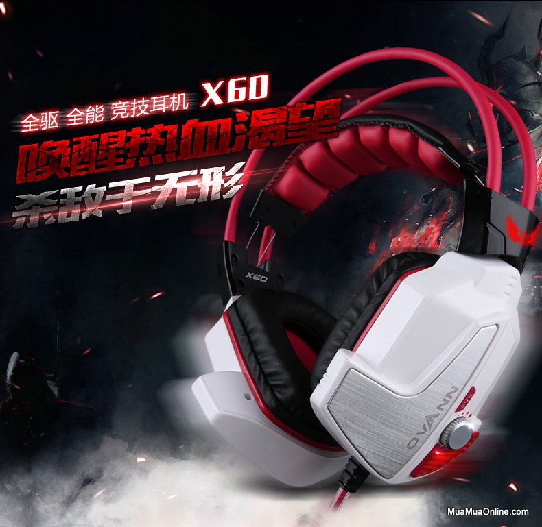 Tai Nghe Chụp Tai Chuyên Game Ovann X60 7.1 Chính Hãng