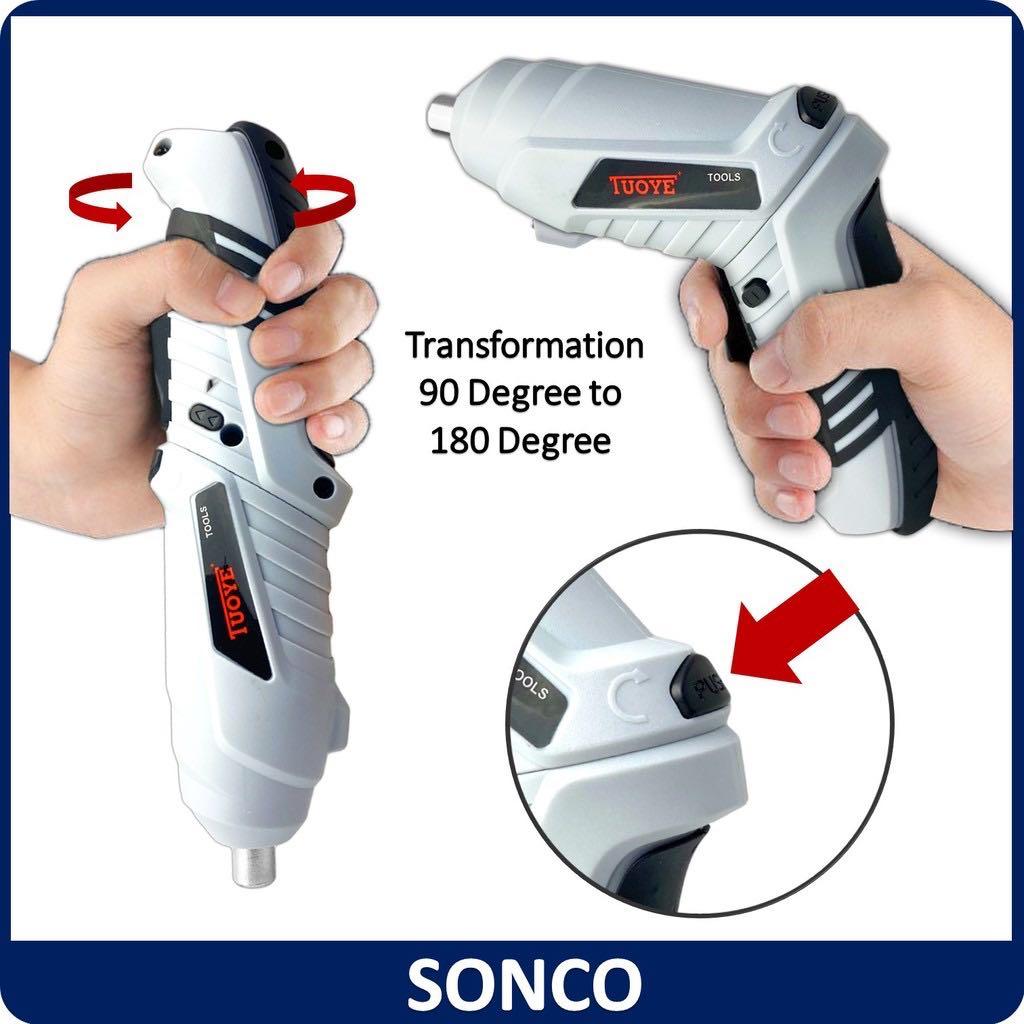 Bộ Máy Khoan Pin Tuoye Cầm Tay 45 Chi Tiết Đa Năng